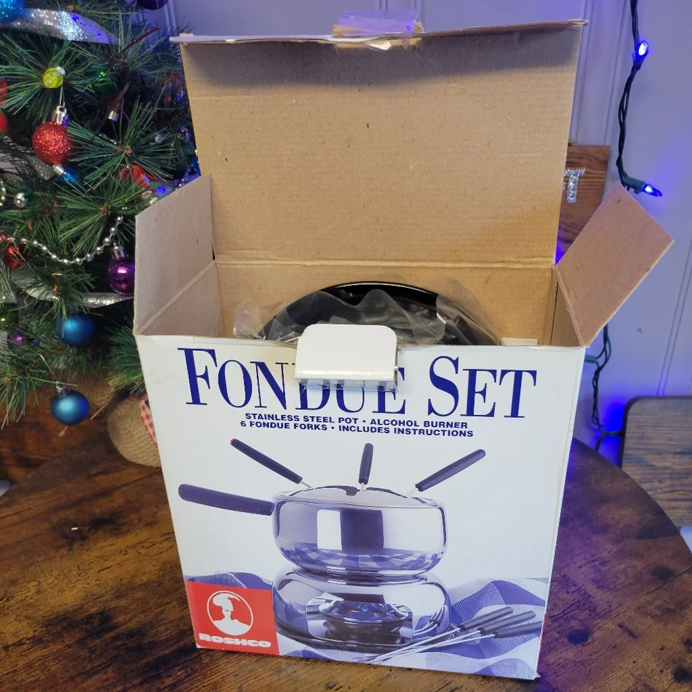 Redco Stainless Steel Fondue Set-stainless